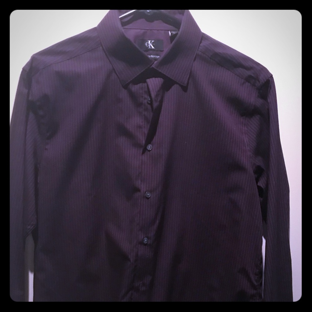 Calvin Klein men’s slim fit Large l/s woven